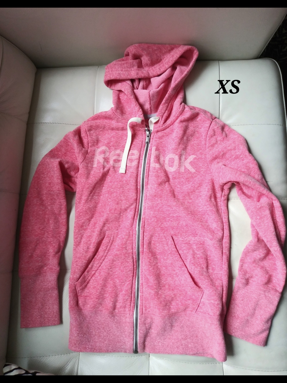Reebok Pink Full-Zip Hoodie Jacket